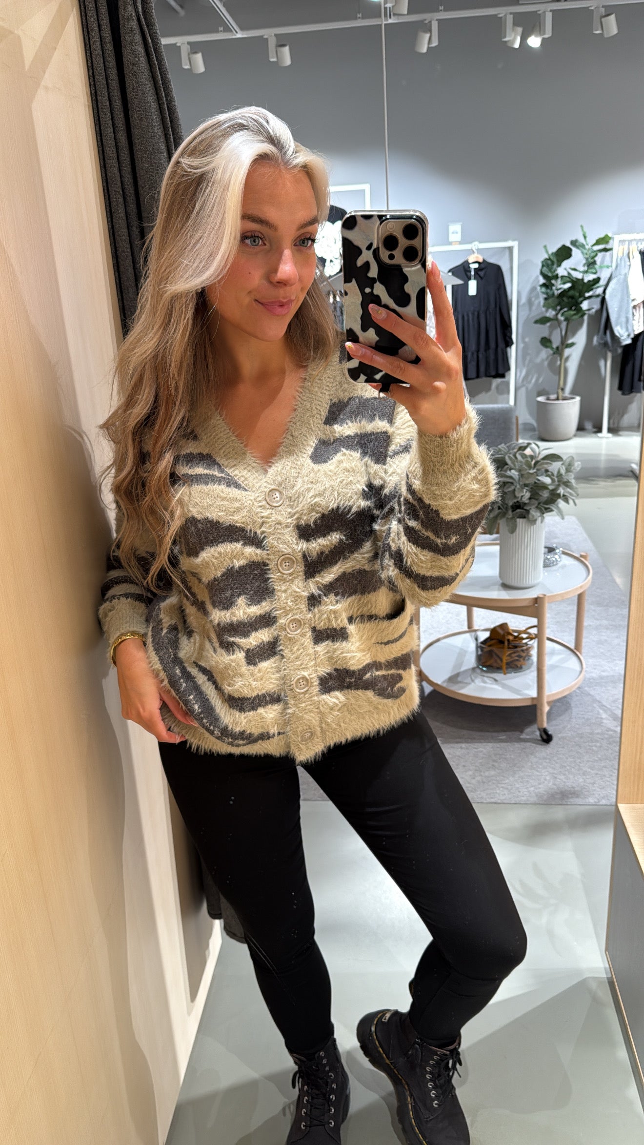 NMFLYNN Knit Cardigan - Aluminum